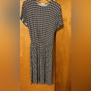 Boden flutter sleeve dress in Ivy Moroccan print size 6L